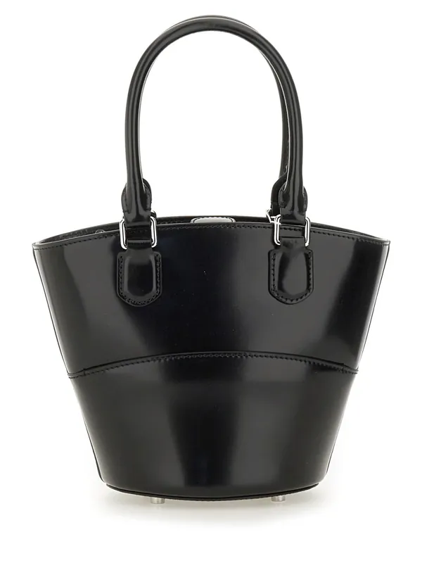 Leather Tote Bag With Charm - Self-Portrait