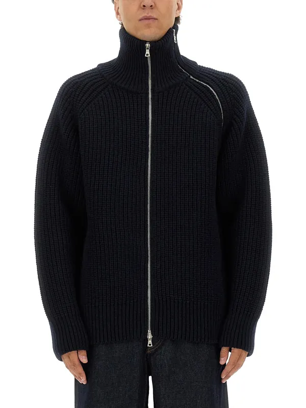 Zippered Wool Sweater - Dries Van Noten