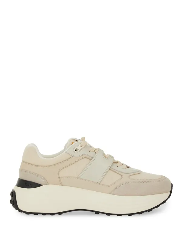 Fabric And Suede Sneaker - Tod's