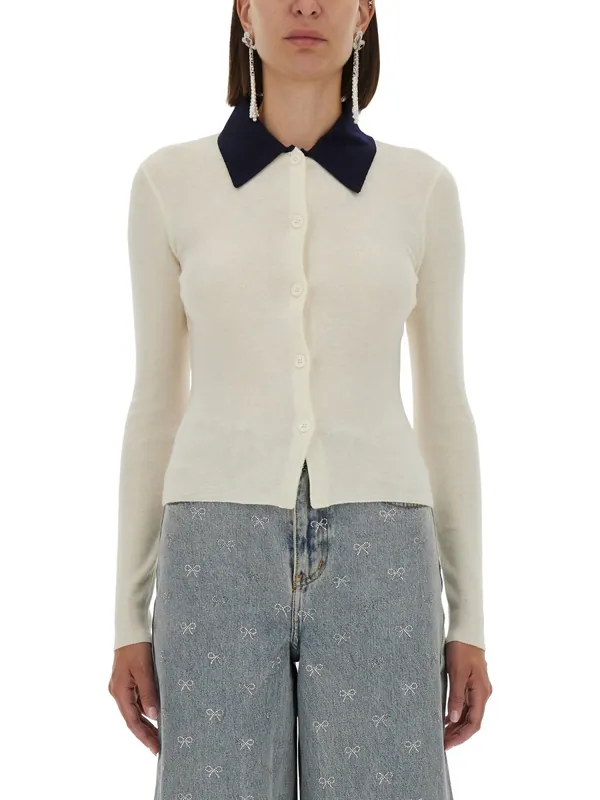 Merino Wool Cardigan - Self-Portrait