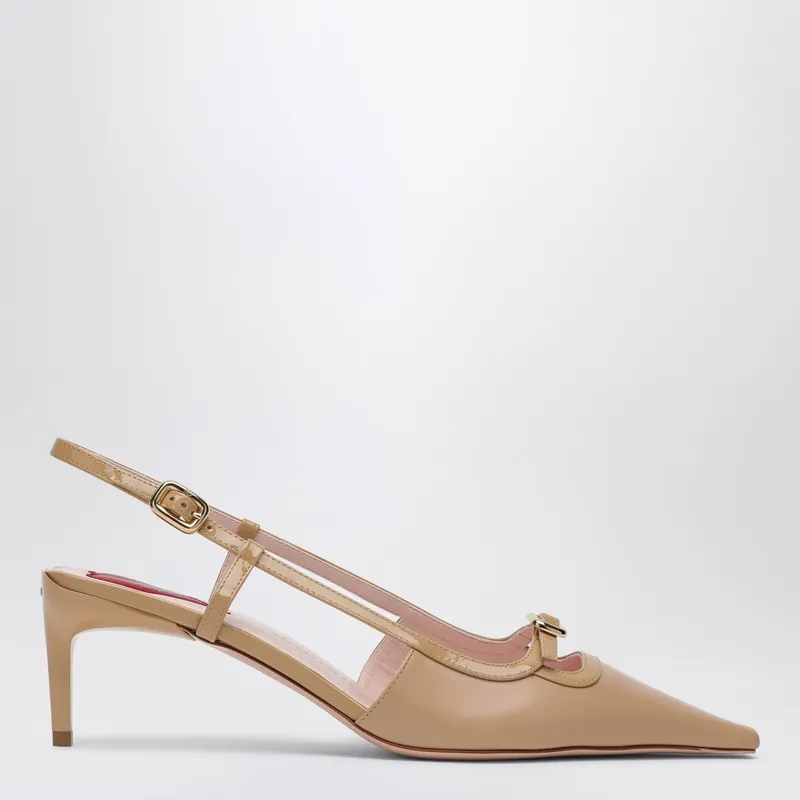 Desert Leather Décolletés Slingback Viv' Canard - Roger Vivier