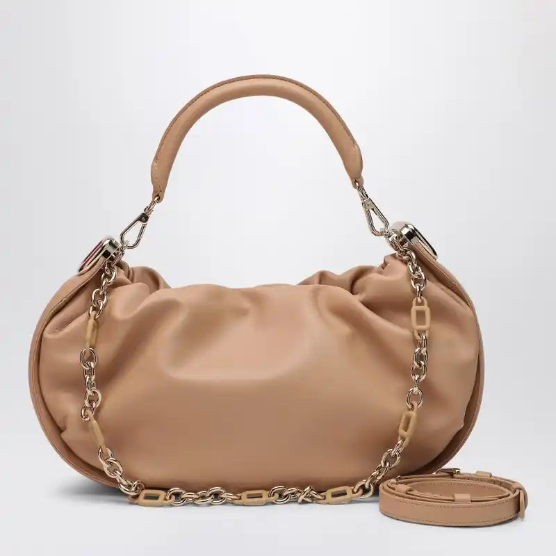 Viv' Choc Royal Desert Leather Hobo Bag - Roger Vivier