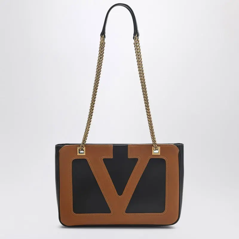Viva Superstar Black/Brown Small Bag - Valentino Garavani