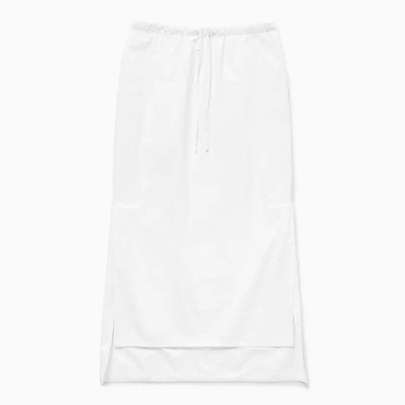 Long Asymmetric Skirt White - 1989 Studio