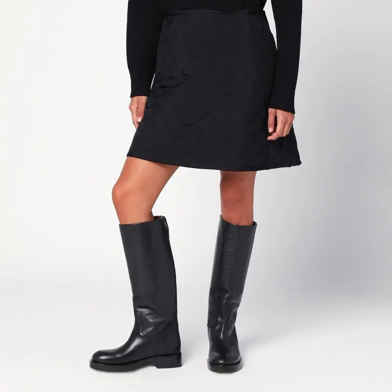 Black Quilted Skirt - Jil Sander