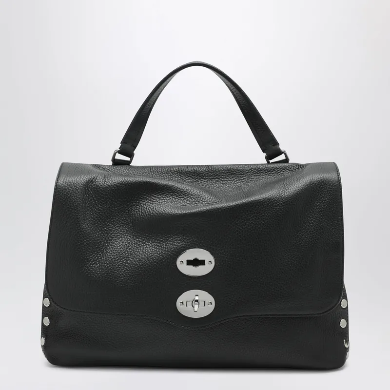 Medium Black Postina Bag - Zanellato