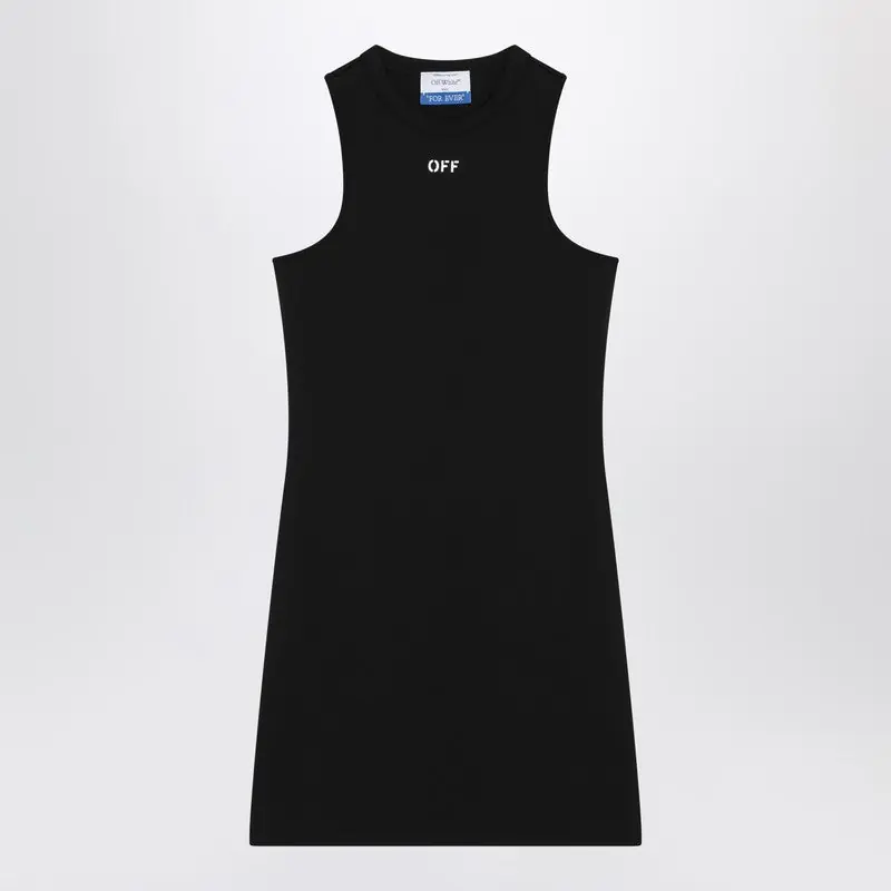 Black Mini Dress With Logo - Off-White