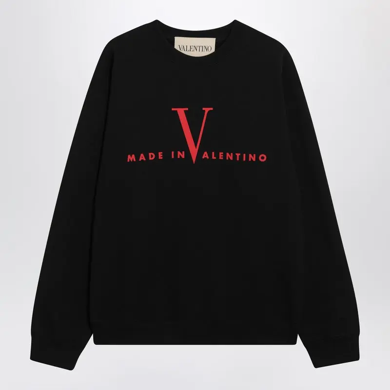 Black Made In Valentino Sweatshirt - Valentino Garavani