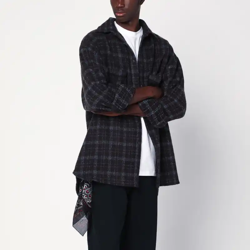 Plaid Wool Shirt Jacket - Destin