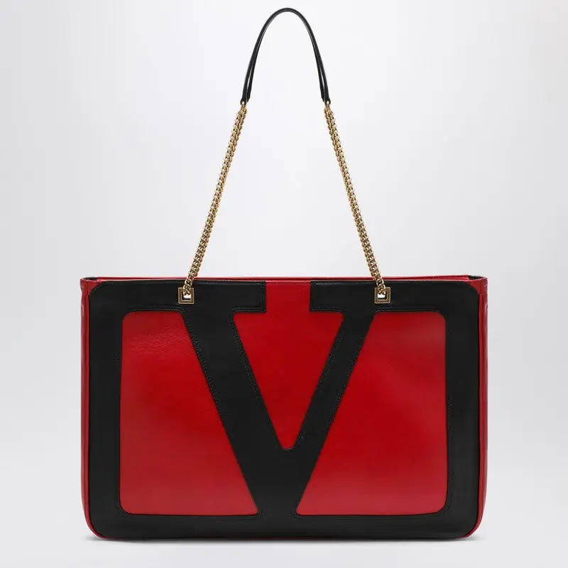 Large Viva Superstar Bag Red/Black - Valentino Garavani