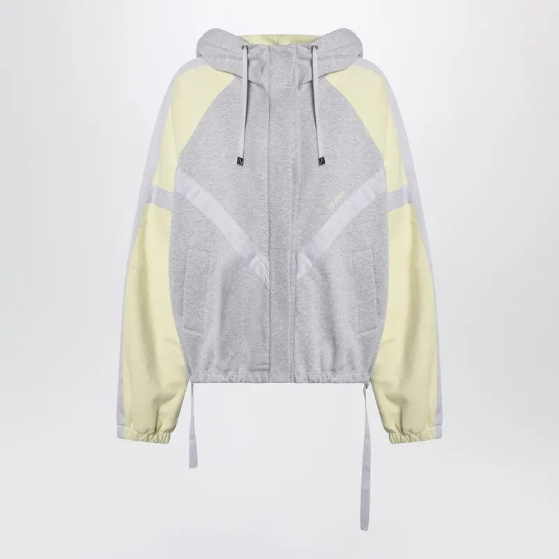 Grey/Light Yellow Bomber Sweatshirt - The Attico