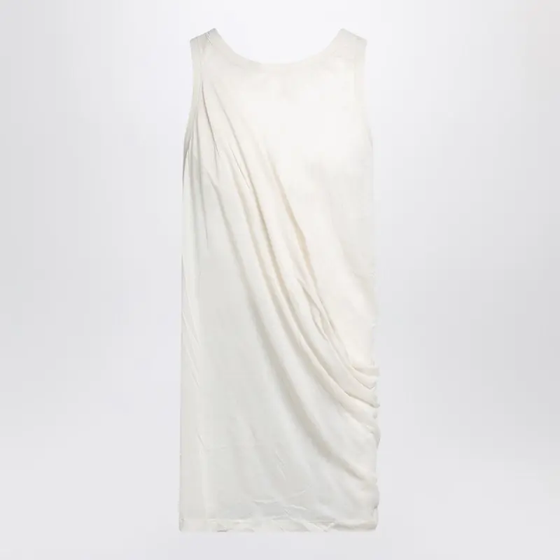 Ivory Tank Top With Draping - Rick Owens