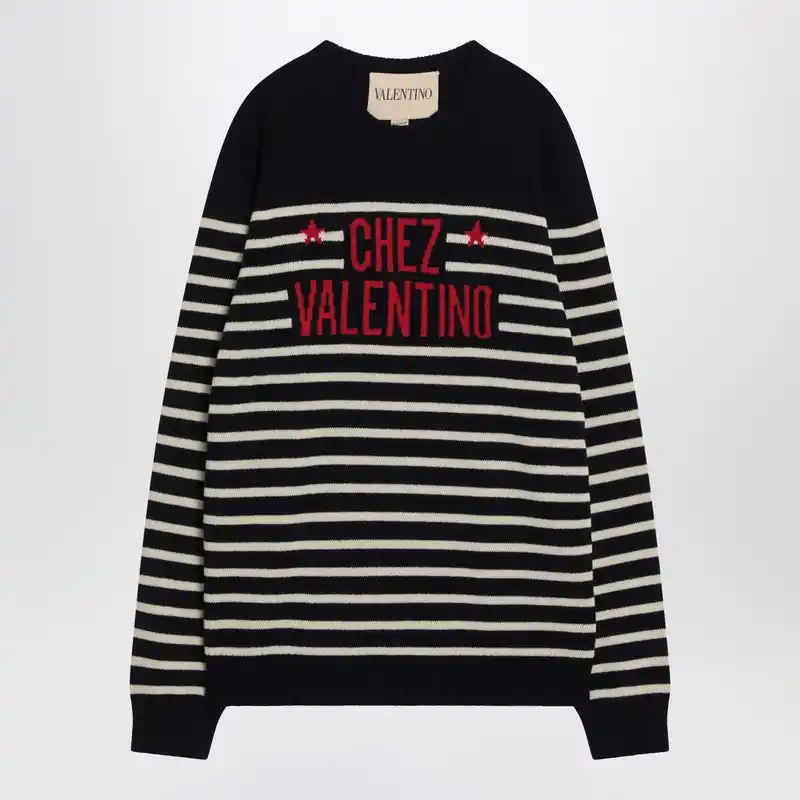 Sweater With Jacquard Pattern Chez Valentino - Valentino Garavani