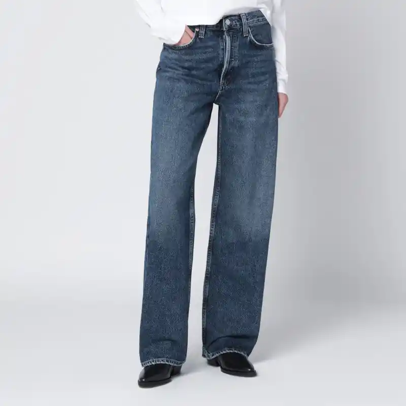 Blue Regenerated Denim Jeans - Agolde