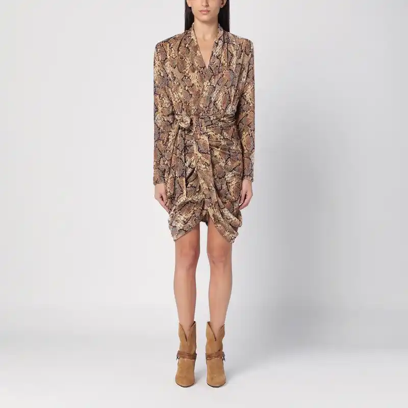 Cleora Snake Print Dress - Isabel Marant