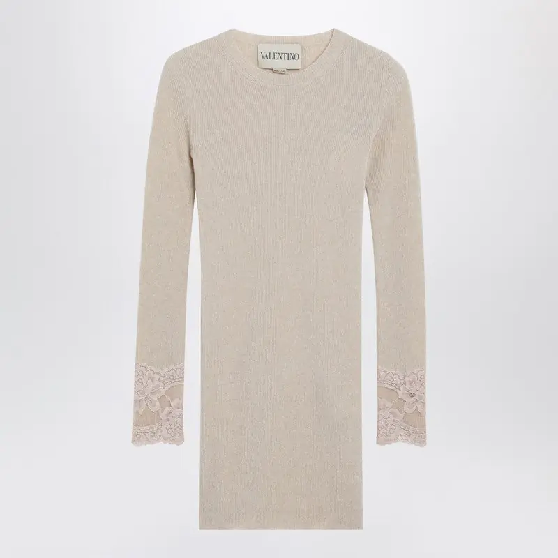 Alabaster Cashmere Sweater - Valentino Garavani