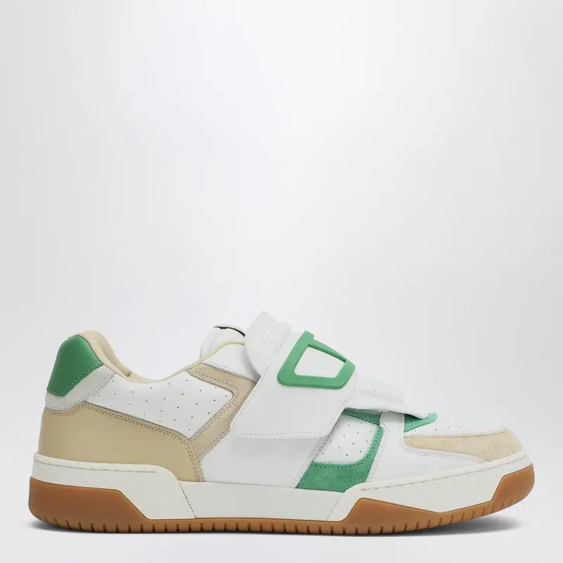 Sneakers Low Top Joie De Jouer White/Beige/Green - Valentino Garavani