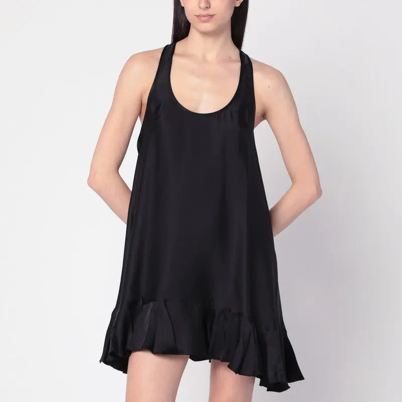 Black Lilith Dress In Silk Blend - Anine Bing