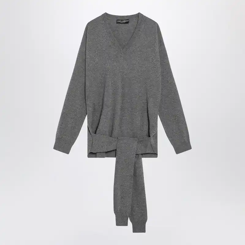 Grey Cashmere Sweater - Dolce & Gabbana