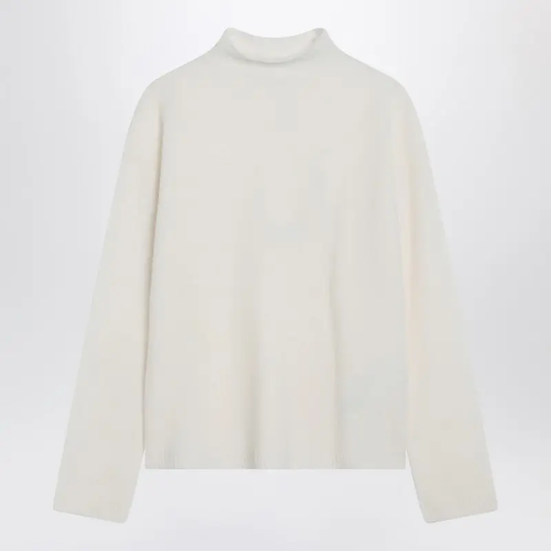 Ivory Cashmere-Blend Sweater