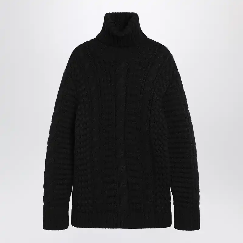 Black Wool Turtleneck Sweater - Moncler X Edward Enninful