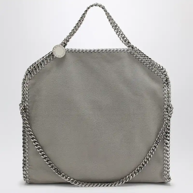 Light Grey Falabella Fold Over Tote Bag - Stella McCartney