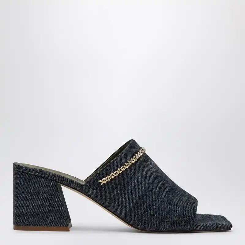 Messalina Blue Denim Sandals - Maria Luca