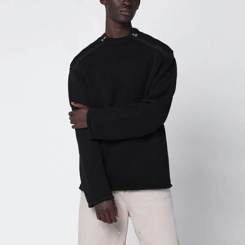 Black Cotton Sweater - Oamc