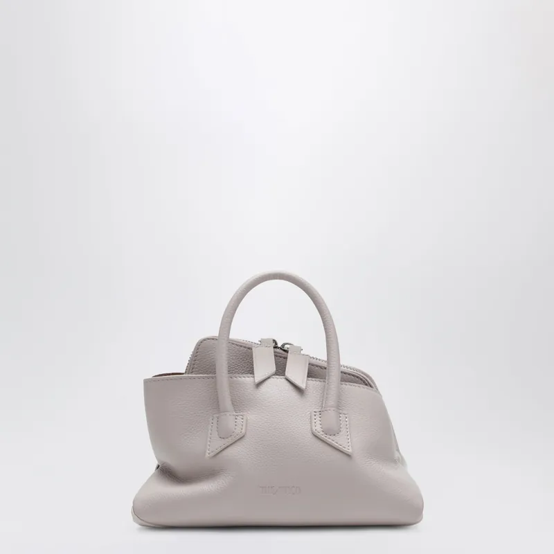 Light Mauve Grain Leather La Passeggiata Mini Bag - The Attico