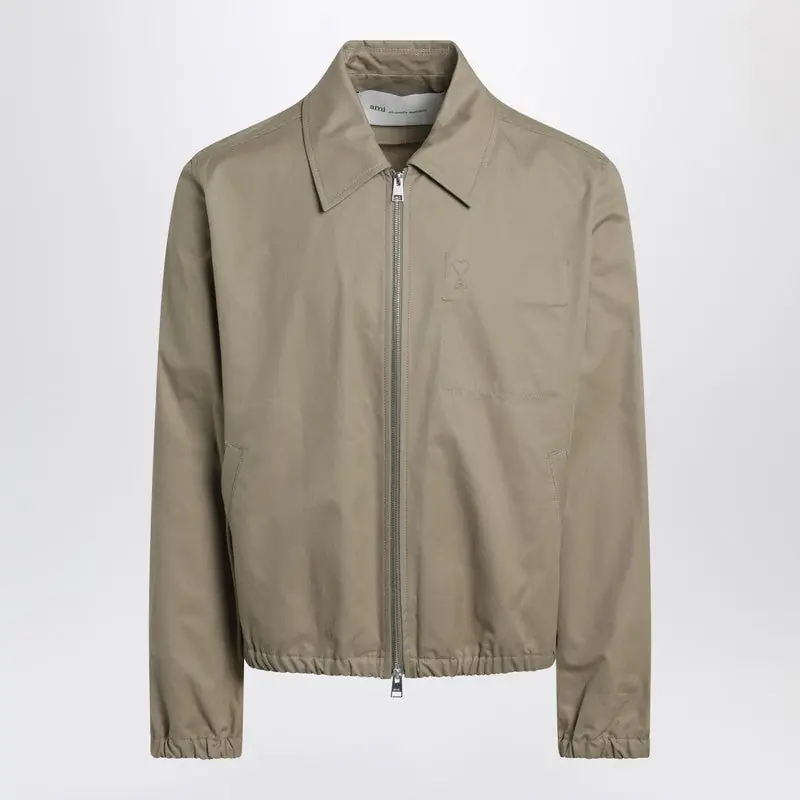 Beige Ami De Coeur Zip-Up Jacket