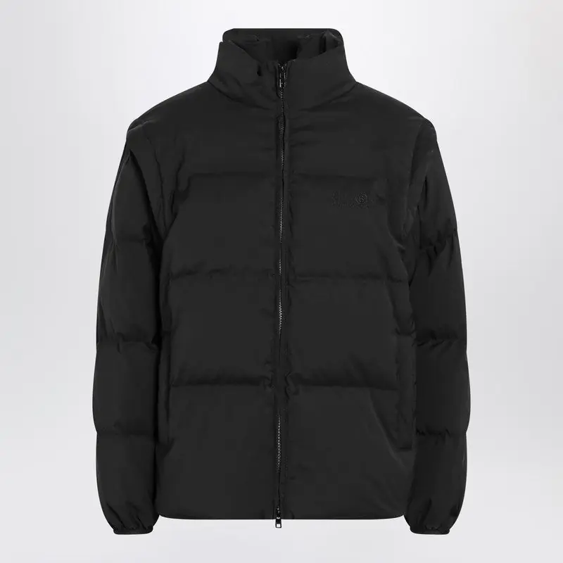 Transformable Padded Black Jacket - MM6 Maison Margiela