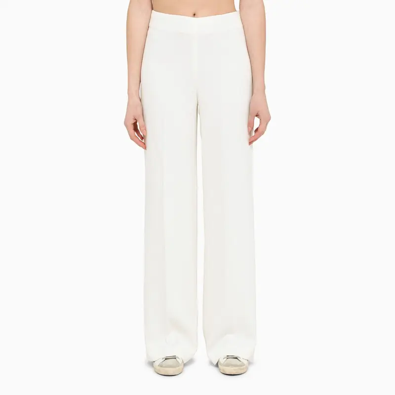 Wide Cream Trousers - Stella McCartney