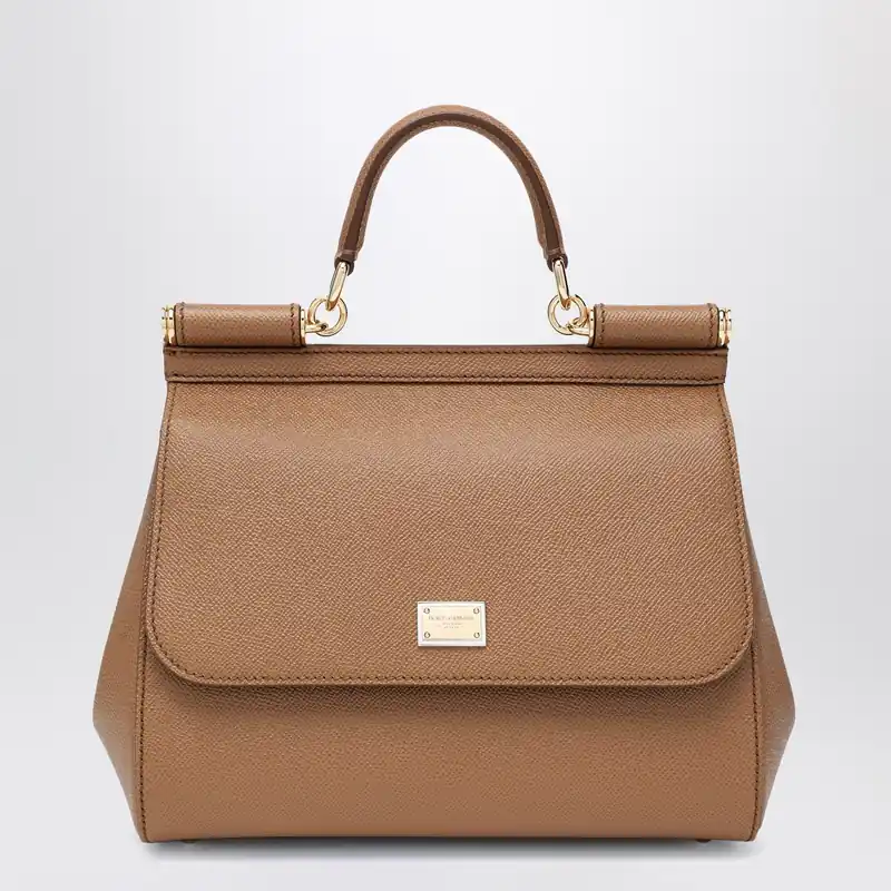 Large Caramel Sicily Hand Bag - Dolce & Gabbana