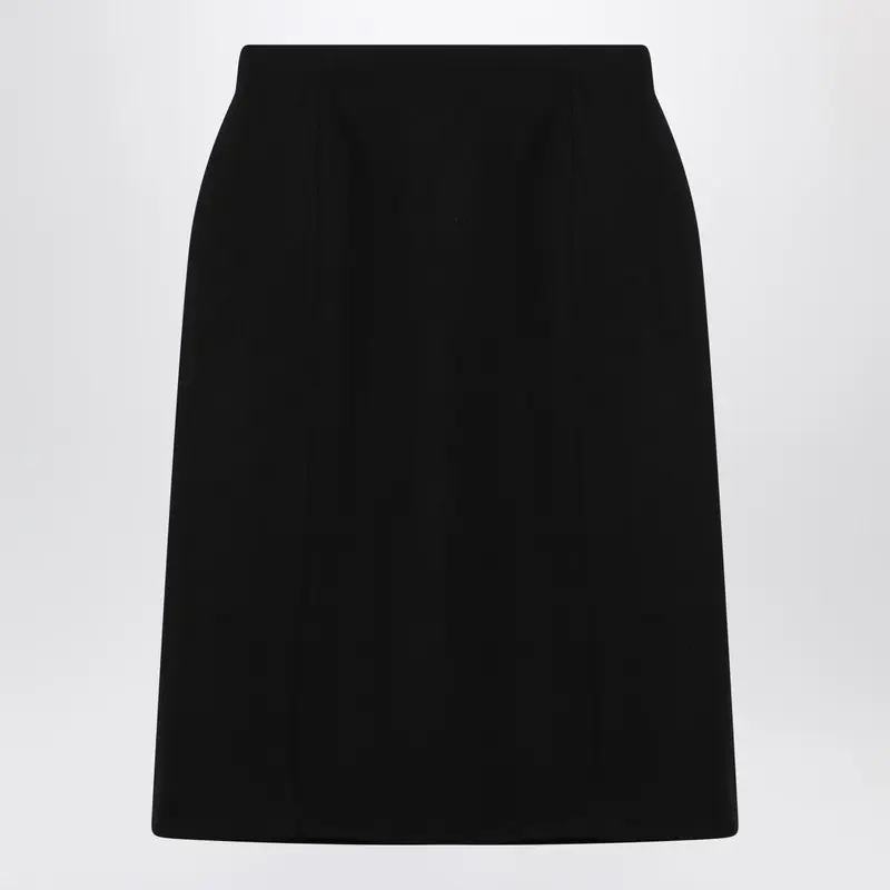 Black Hourglass Midi Skirt - Balenciaga