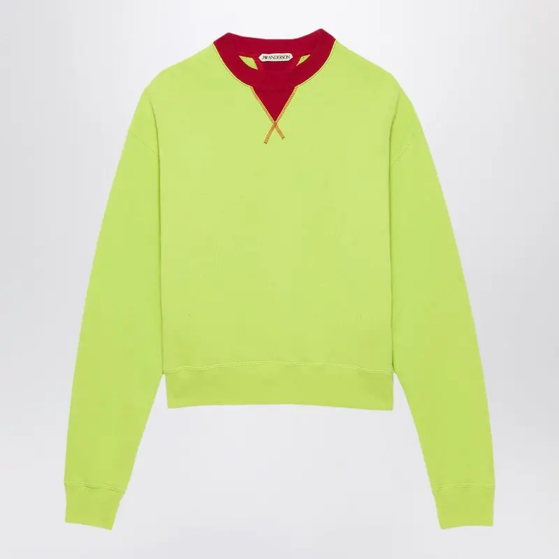 Lime/Red Crewneck Sweatshirt - JW Anderson