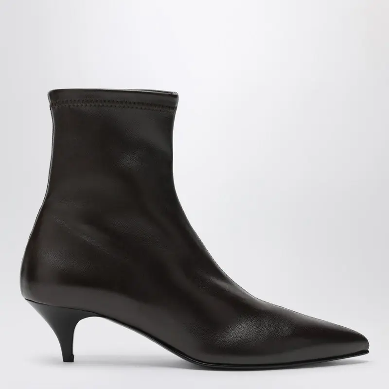 The Ophelia Ankle Boots In Brown Leather - A.Emery