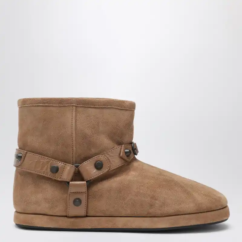 Alaska Soft Camel Ankle Boots - Balenciaga