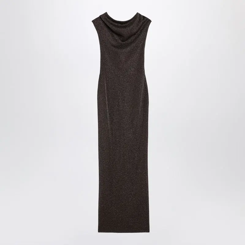 Brown Dress In Viscose And Lurex Yarn - Max Mara Pianoforte