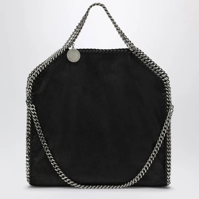 Falabella Fold Over Bag Black - Stella McCartney