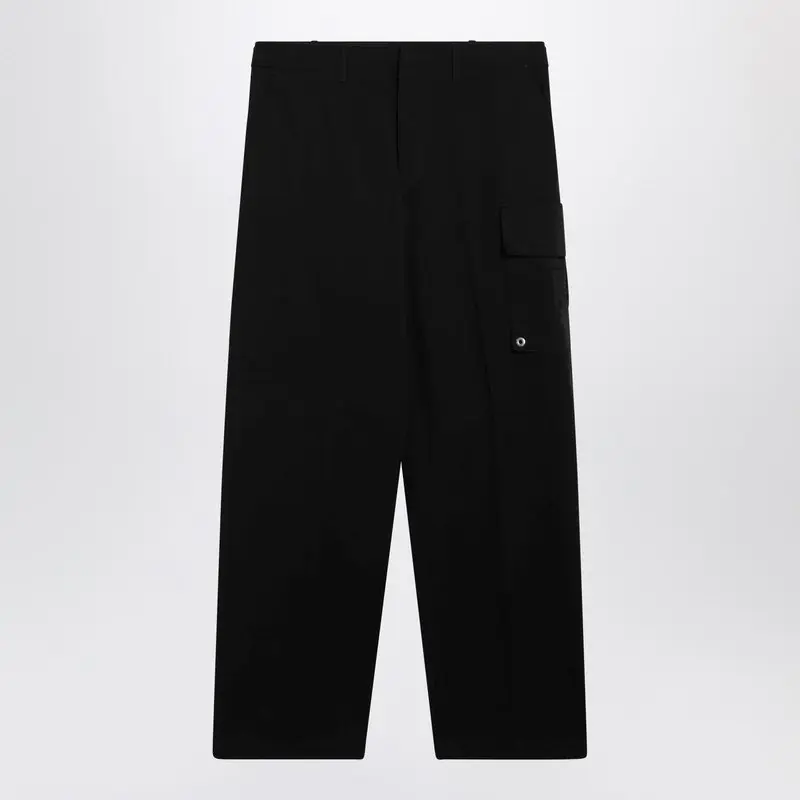 Black Gabardine Trousers - Fendi