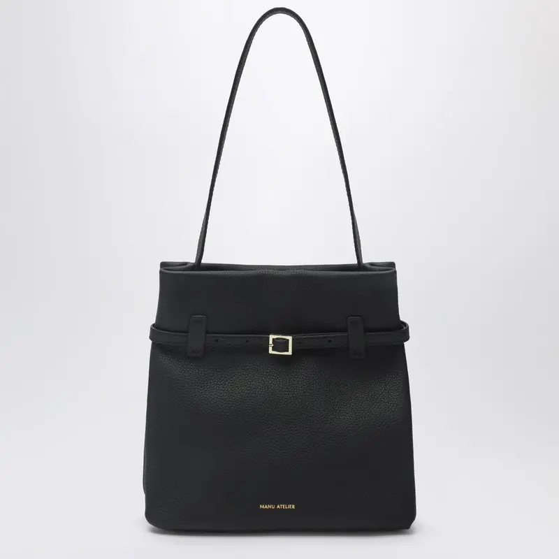 Mini Tote Du Jour Black Bag - Manu Atelier