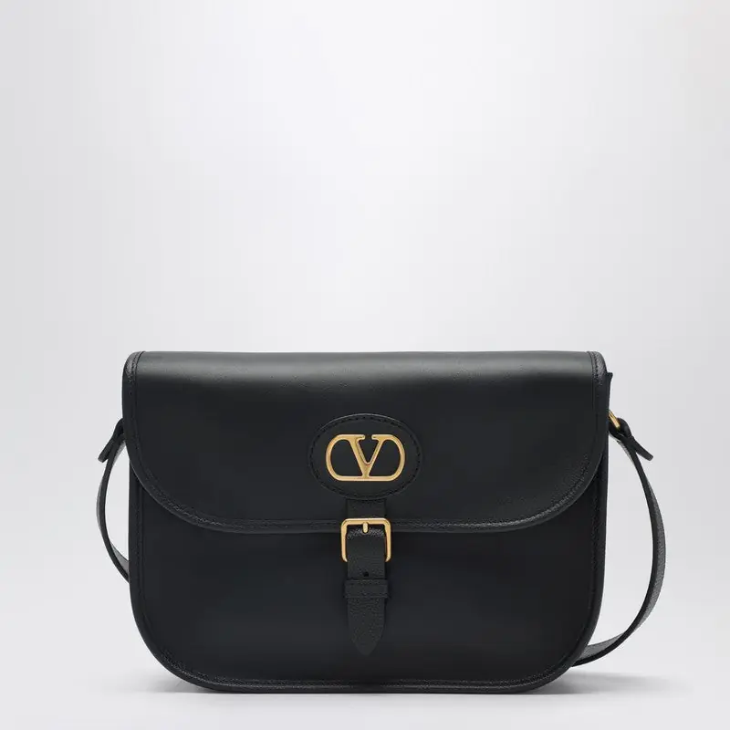 Antibes Black Leather Crossbody Bag - Valentino Garavani