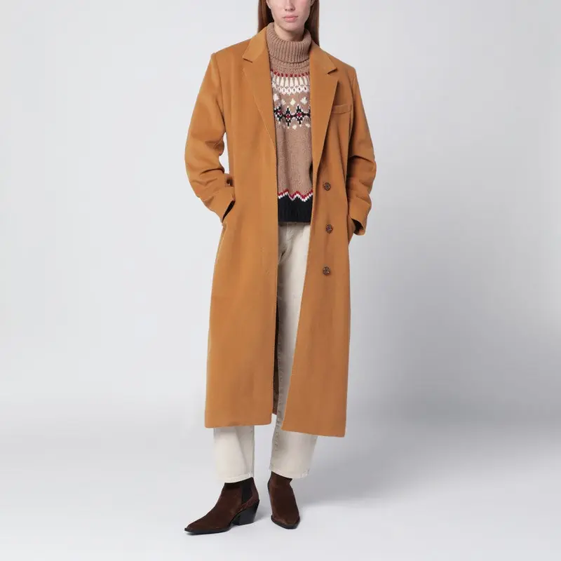 Camel Wool Blend Coat - Isabel Marant