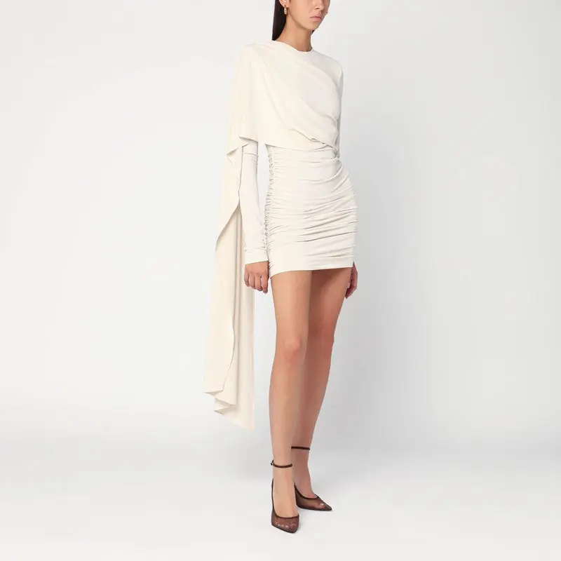 Xenia Ivory Mini Dress - The Andamane