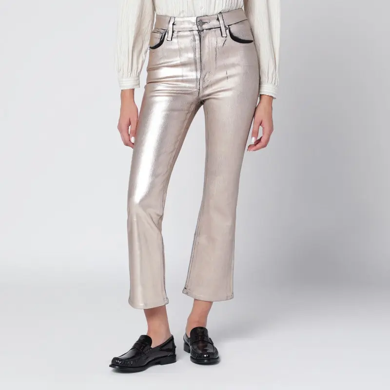 Champagne The Reboot Cropped Trousers - Frame