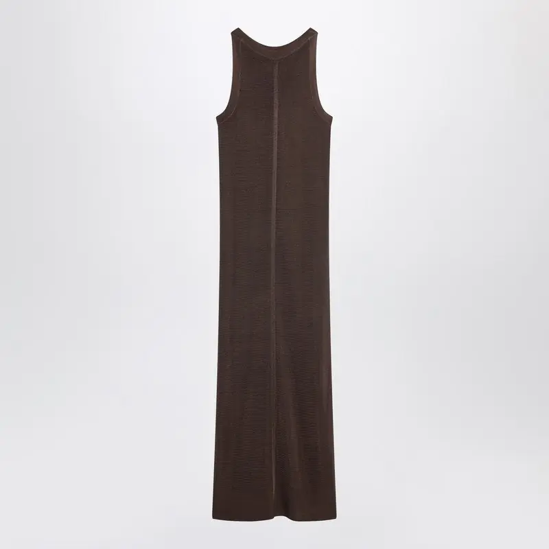 Brown Pablo Knitted Dress - Loulou De Saison
