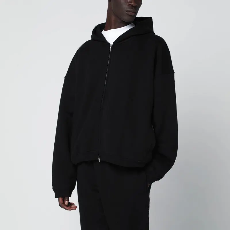 Black Zip-Up Hoodie