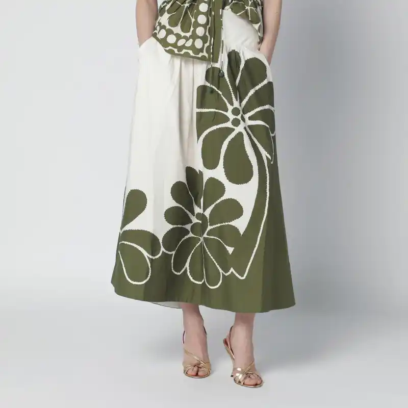 Palermo Maxi Skirt With Green Print - Farm Rio
