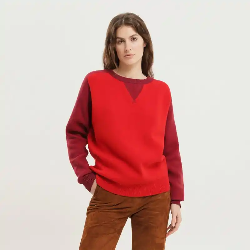 Color Block Crew Neck Sweater - 1989 Studio