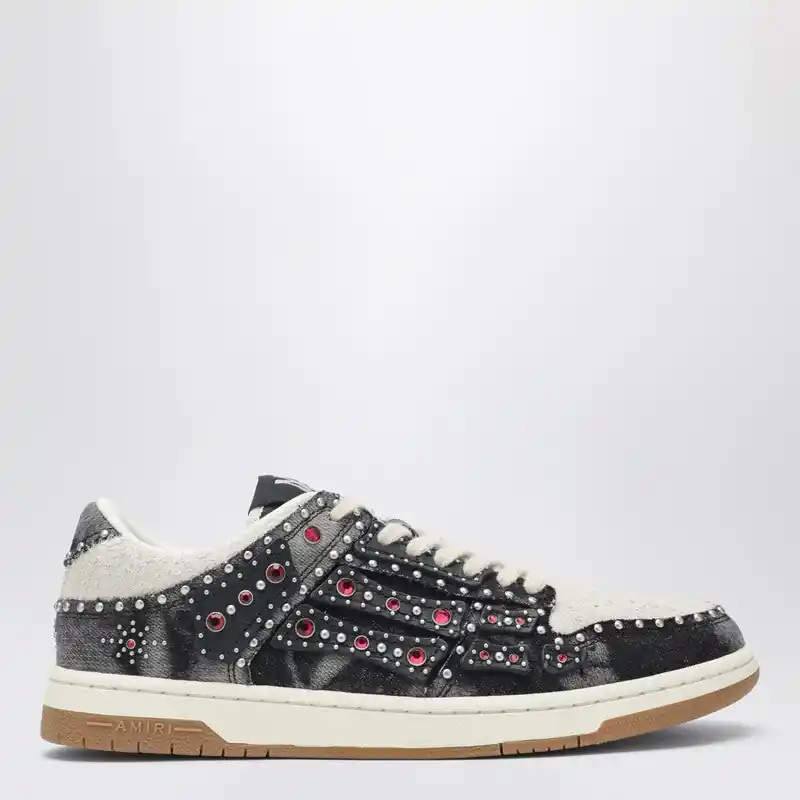 Skel Top Low Sneakers With Studs - Amiri